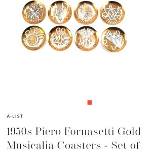 Fornasetti 1950's vintage coasters